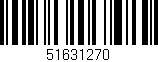 Código de barras (EAN, GTIN, SKU, ISBN): '51631270'