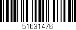 Código de barras (EAN, GTIN, SKU, ISBN): '51631476'