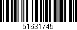 Código de barras (EAN, GTIN, SKU, ISBN): '51631745'