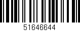 Código de barras (EAN, GTIN, SKU, ISBN): '51646644'