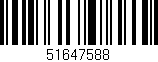 Código de barras (EAN, GTIN, SKU, ISBN): '51647588'