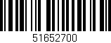 Código de barras (EAN, GTIN, SKU, ISBN): '51652700'