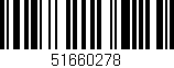 Código de barras (EAN, GTIN, SKU, ISBN): '51660278'