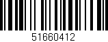 Código de barras (EAN, GTIN, SKU, ISBN): '51660412'