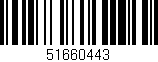 Código de barras (EAN, GTIN, SKU, ISBN): '51660443'
