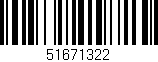 Código de barras (EAN, GTIN, SKU, ISBN): '51671322'