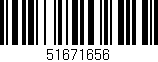 Código de barras (EAN, GTIN, SKU, ISBN): '51671656'