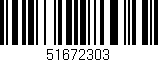 Código de barras (EAN, GTIN, SKU, ISBN): '51672303'