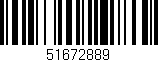 Código de barras (EAN, GTIN, SKU, ISBN): '51672889'