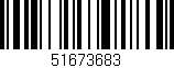 Código de barras (EAN, GTIN, SKU, ISBN): '51673683'