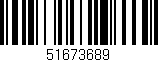 Código de barras (EAN, GTIN, SKU, ISBN): '51673689'