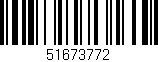 Código de barras (EAN, GTIN, SKU, ISBN): '51673772'