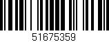 Código de barras (EAN, GTIN, SKU, ISBN): '51675359'