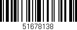 Código de barras (EAN, GTIN, SKU, ISBN): '51678138'