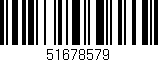 Código de barras (EAN, GTIN, SKU, ISBN): '51678579'