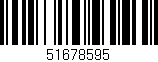 Código de barras (EAN, GTIN, SKU, ISBN): '51678595'