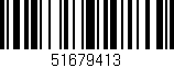Código de barras (EAN, GTIN, SKU, ISBN): '51679413'