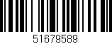 Código de barras (EAN, GTIN, SKU, ISBN): '51679589'