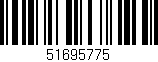 Código de barras (EAN, GTIN, SKU, ISBN): '51695775'