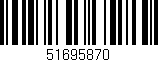 Código de barras (EAN, GTIN, SKU, ISBN): '51695870'
