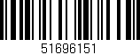 Código de barras (EAN, GTIN, SKU, ISBN): '51696151'