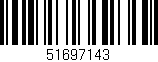 Código de barras (EAN, GTIN, SKU, ISBN): '51697143'