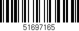 Código de barras (EAN, GTIN, SKU, ISBN): '51697165'