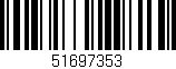 Código de barras (EAN, GTIN, SKU, ISBN): '51697353'