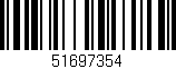 Código de barras (EAN, GTIN, SKU, ISBN): '51697354'