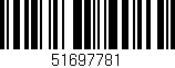 Código de barras (EAN, GTIN, SKU, ISBN): '51697781'