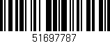 Código de barras (EAN, GTIN, SKU, ISBN): '51697787'