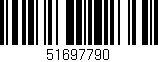 Código de barras (EAN, GTIN, SKU, ISBN): '51697790'