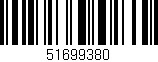 Código de barras (EAN, GTIN, SKU, ISBN): '51699380'