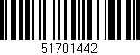 Código de barras (EAN, GTIN, SKU, ISBN): '51701442'