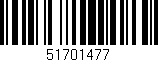 Código de barras (EAN, GTIN, SKU, ISBN): '51701477'