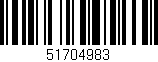 Código de barras (EAN, GTIN, SKU, ISBN): '51704983'