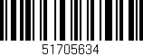Código de barras (EAN, GTIN, SKU, ISBN): '51705634'