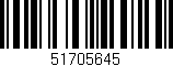 Código de barras (EAN, GTIN, SKU, ISBN): '51705645'