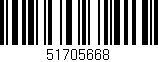 Código de barras (EAN, GTIN, SKU, ISBN): '51705668'