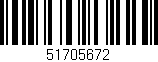 Código de barras (EAN, GTIN, SKU, ISBN): '51705672'