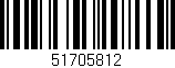 Código de barras (EAN, GTIN, SKU, ISBN): '51705812'