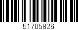 Código de barras (EAN, GTIN, SKU, ISBN): '51705826'