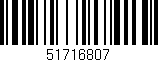 Código de barras (EAN, GTIN, SKU, ISBN): '51716807'
