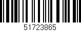 Código de barras (EAN, GTIN, SKU, ISBN): '51723865'