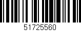 Código de barras (EAN, GTIN, SKU, ISBN): '51725560'