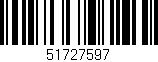 Código de barras (EAN, GTIN, SKU, ISBN): '51727597'