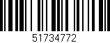 Código de barras (EAN, GTIN, SKU, ISBN): '51734772'
