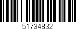 Código de barras (EAN, GTIN, SKU, ISBN): '51734832'