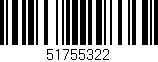 Código de barras (EAN, GTIN, SKU, ISBN): '51755322'
