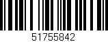 Código de barras (EAN, GTIN, SKU, ISBN): '51755842'